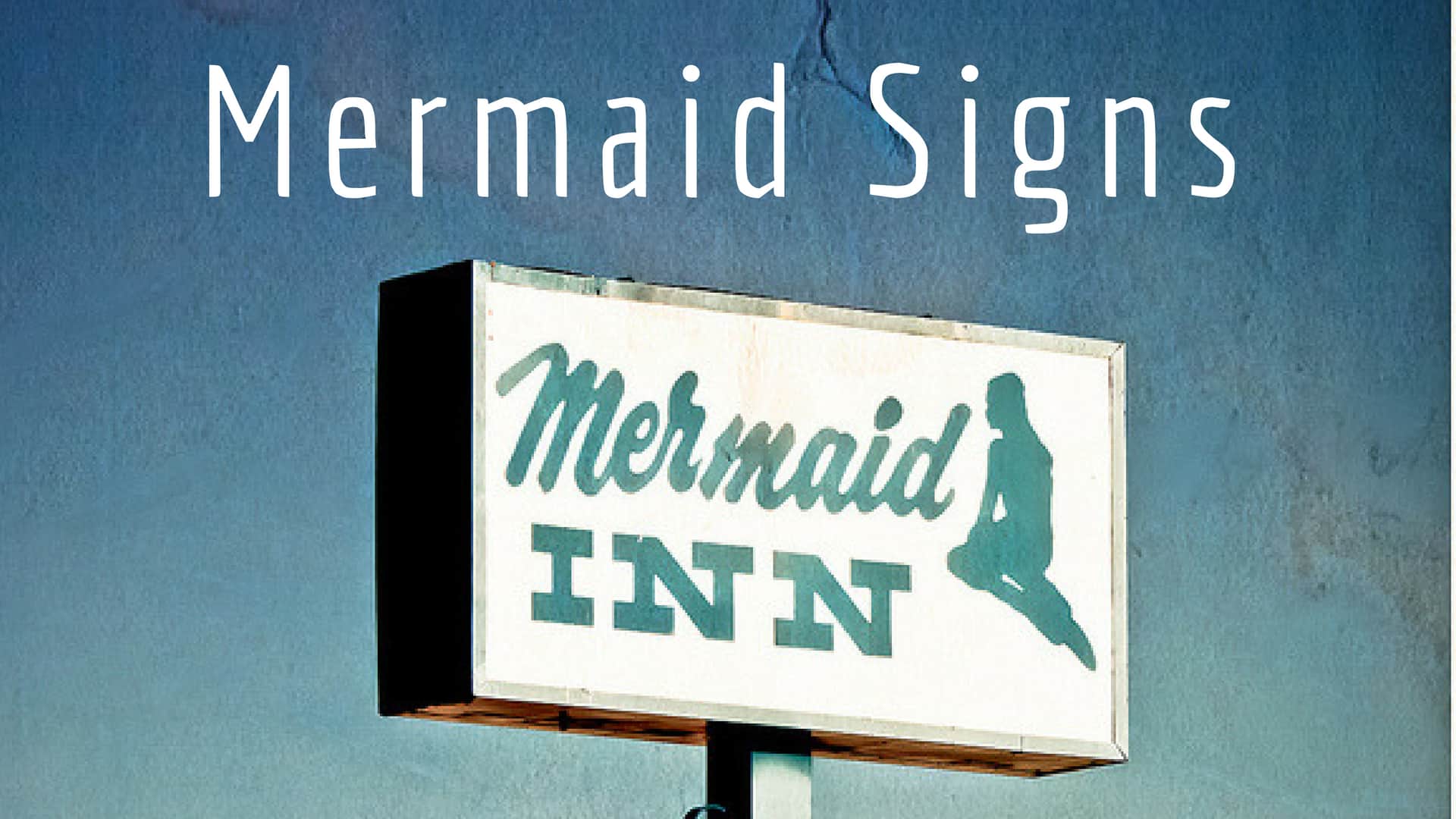 vintage mermaid signs