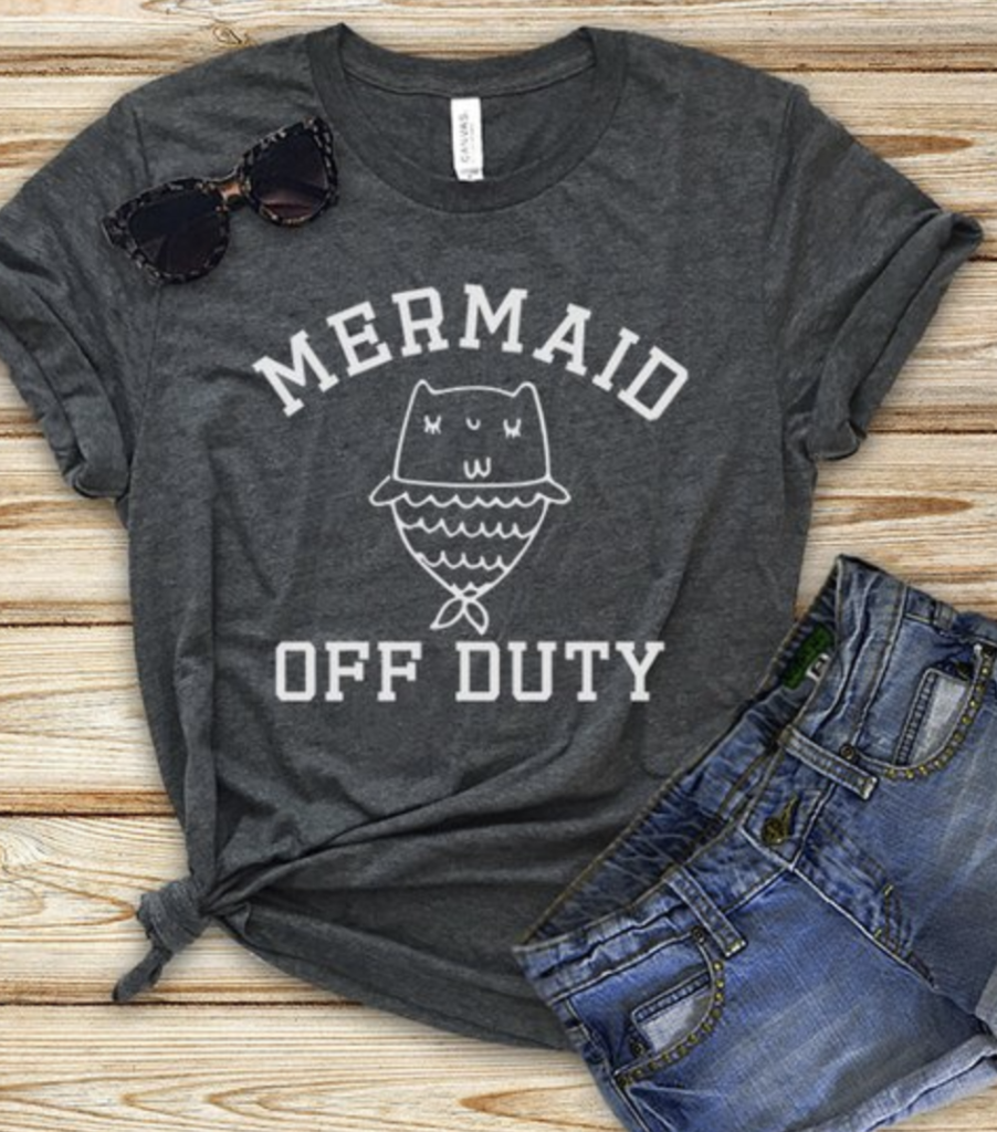 Mermaid off duty shirt
