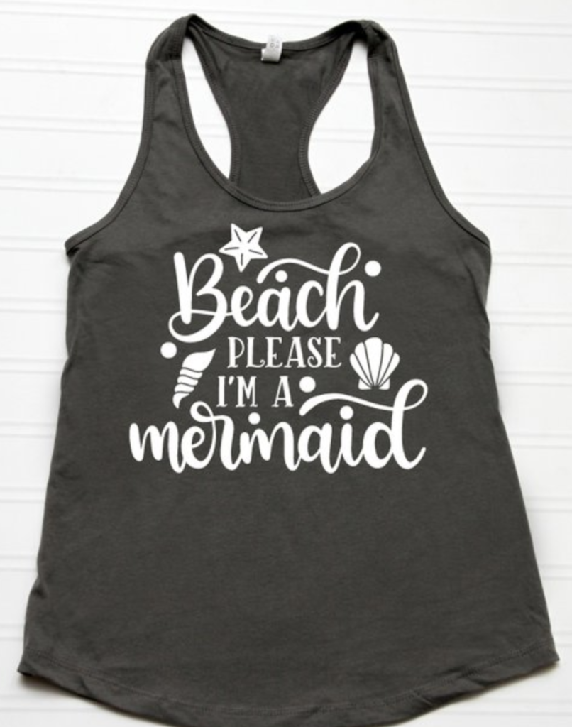 beach please IM a mermaid tank